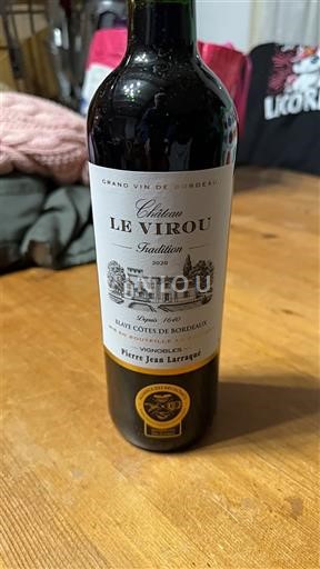 Bordeaux Blaye-côtes-de-bordeaux Château Le Virou Tradition 2020