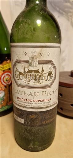 Rượu vang Rouge sec Château Picon 1990 Pháp Bordeaux Bordeaux Supérieur AOC