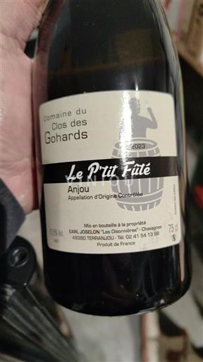 Loiretal Anjou Domaine Clos des Gohards Le P'tit Futé 2023