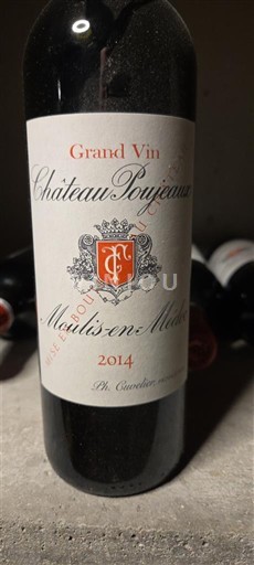 Bordeaux Moulis-en-Médoc Château Poujeaux Grand Vin 2014