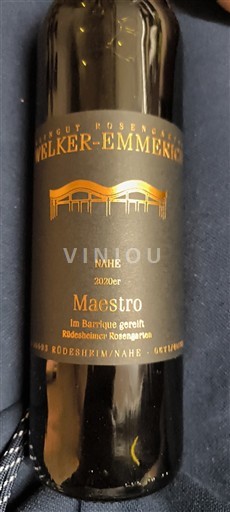 Nahe Weingut Rosengarten Welker-Emmerich Maestro 2020