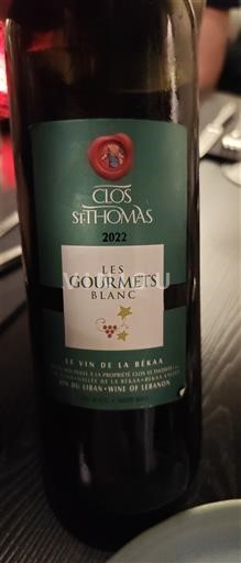 Bekaa Không xác định Clos St Thomas Les Gourmets Blanc 2022