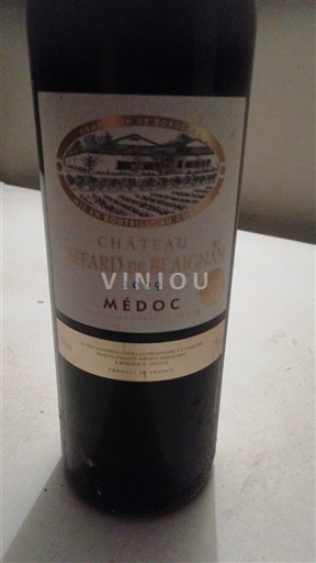 Bordeaux Médoc Château Lieard de Blaignan 2009