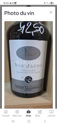 Jura Côtes-do-jura Domaine Baud 2015
