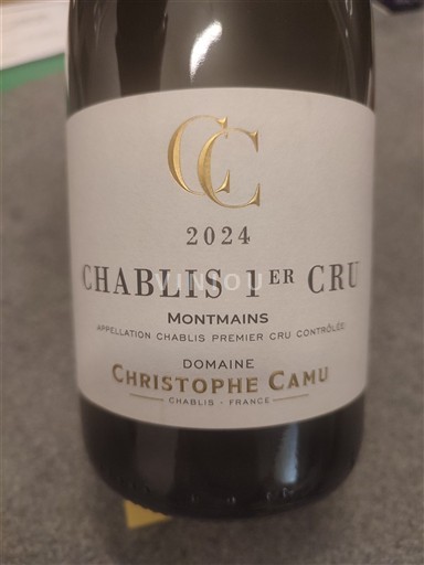 Bourgogne Chablis Premier Cru Domaine Christophe Camu Montmains 2024