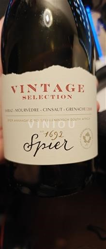 Kustområdet Stellenbosch Spier Vintage Selection 2018
