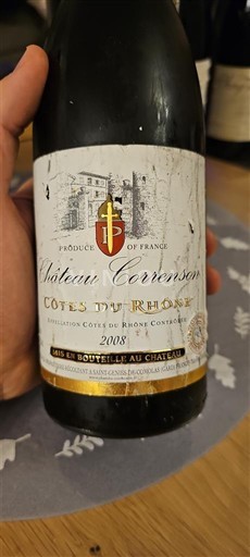 Thung lũng Rhône Côtes-du-rhône Château Correnson 2008
