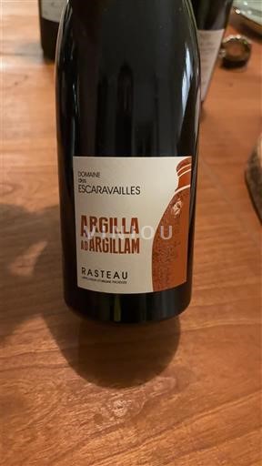 Thung lũng Rhône Rasteau Domaine S Escaravailles Argilla ad Argillam 2022