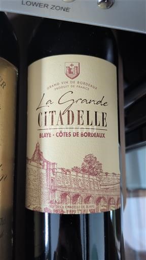 Bordeaux Blaye-côtes-de-bordeaux La Grande Citadelle 2022
