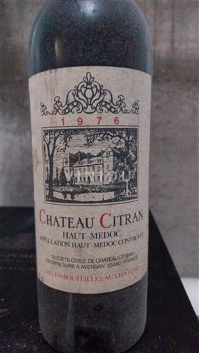 Bordéus Haut-Médoc Château Citran 1976