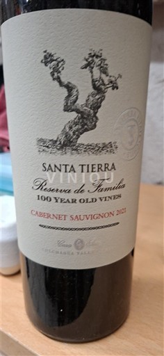 Rapel Valley Cachapoal Valley Santa Tierra Reserva de Familia 100 Year Old Vines 2021