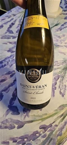 Bourgogne Saint-Véran Terres Secrètes Saint-Claude 2022