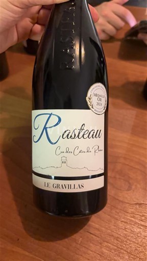 Thung lũng Rhône Rasteau Le Gravillas Cru des côtes du Rhône 2023