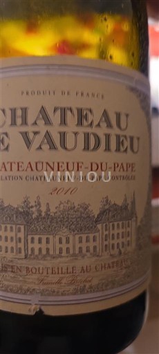 Valle del Rodano Châteauneuf-du-Pape Château Vaudieu 2010