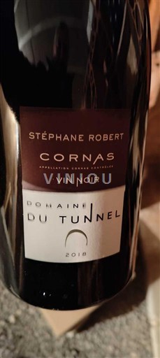 Thung lũng Rhône Cornas Domaine Tunnel Vin Noir 2018