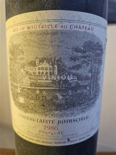 Bordeaux Pauillac Grand Cru Château Lafite Rothschild 1986