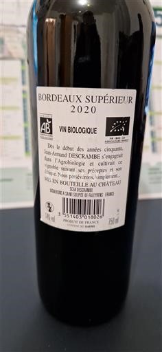 Bordeaux Bordeaux superiore Jean-Armand Descrambe 2020