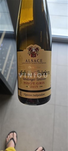 Alsazia Vendanges Tardives Achille Thirion 2015