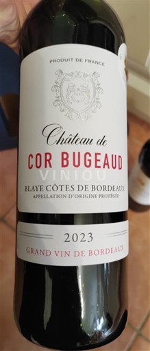Bordeaux Blaye-côtes-de-bordeaux Château Cor Bugeaud 2023
