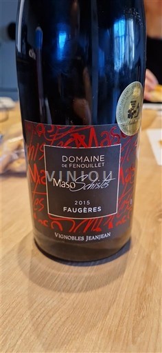 Languedoque Faugères Domaine Fenouillet Maso Schistes 2015
