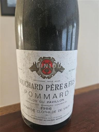 Bourgogne Pommard Bouchard Père & Fils Clos du Pavillon 1986