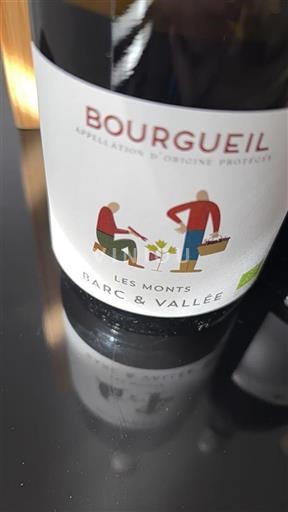 Loiredalen Bourgueil Barc & Vallée Les Monts Icke årgångsbetecknad