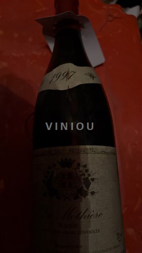 Vinhos Rouge sec Clos Mathièvre 1997 França Borgonha Volnay AOC