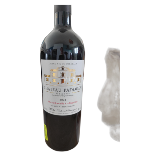 Vin Rouge sec Château Padouën 2021 France Bordeaux Graves AOC