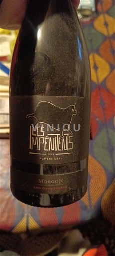 Beaujolais Morgon Les Impénitents Không niên vụ