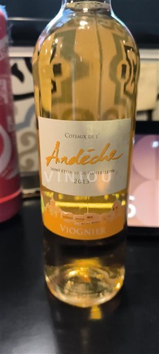 Alpe in reke Rona Ardeški vinogradni grici Saint Etienne de Fontbellon Viognier 2013