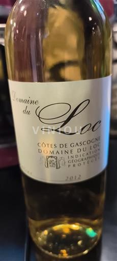 Sudoeste Côtes de Gascogne Domaine Loc 2012