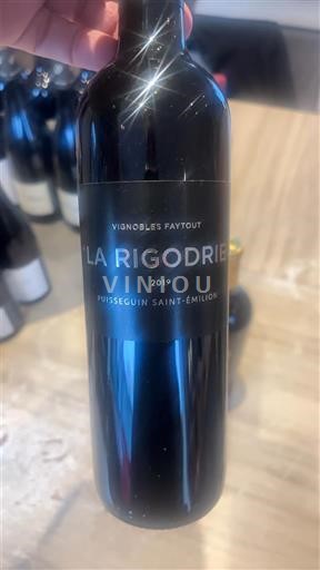 Bordeaux Puisseguin-saint-émilion Vignobles Faytout La Rigodrie 2019