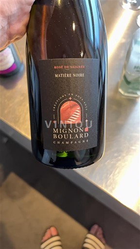 Champagne Mignon Boulard Rosé de Saignée Matière Noire Icke årgångsbetecknad