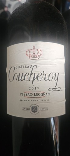 Bordeaux Pessac-Léognan Château Coucheroy 2017