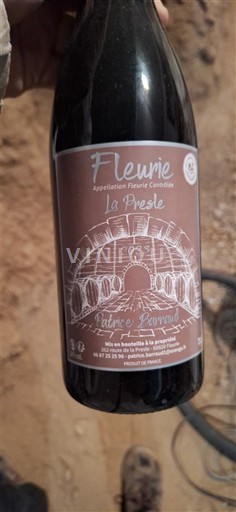Beaujolais Fleurie Patrice Barraud La Presle 2023