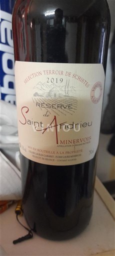 Linguadoca Minervois Saint Andrieu Réserve 2019