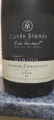 Loiren laakso Saumur-champigny Cuvée Signée 2008