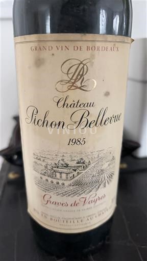 Bordeaux Graves-de-Vayres Château Pichon Bellevue 1985
