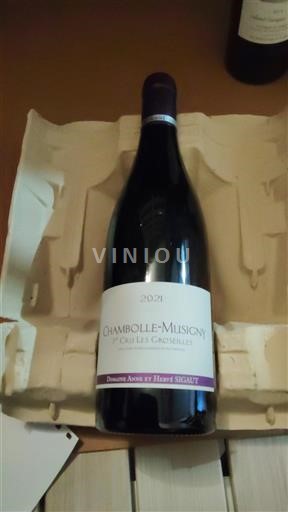 Burgundy Chambolle-Musigny Premier Cru Domaine Anne et Hervé Sigaut 1er Cru Les Groseilles 2021