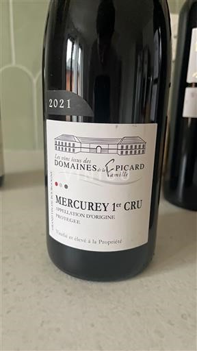 Borgogna Mercurey Premier Cru Domaine Domaines Famille Picard 2021