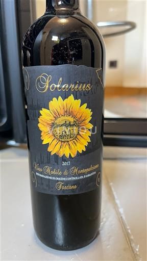 Toscana Vino Nobile di Montepulciano Solarius 2017