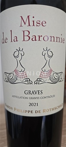 Bordeaux Graves Baron Philippe de Rothschild Mise de la Baronnerie 2021