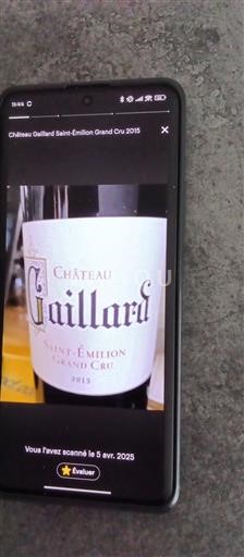 Bordeaux Saint-Émilion Grand Cru Château Gaillard 2015