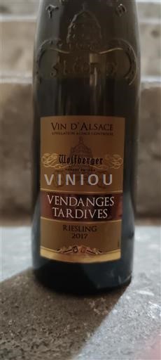 Alsácia Vendanges Tardives Wolfberger 2017