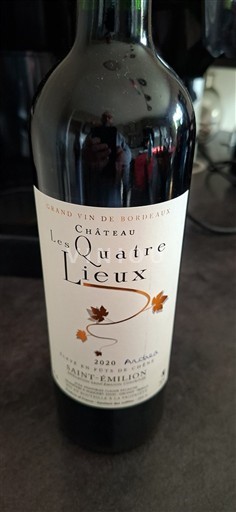 Bordeaux Saint-Émilion Château Les Quatre Lieux 2020