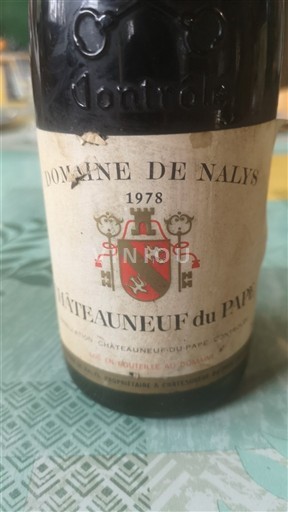 Thung lũng Rhône Châteauneuf-du-pape Domaine Nalys 1978