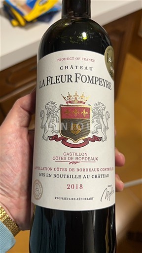Bordeaux Castillon-côtes-de-bordeaux Château La Fleur Fompeyre 2018