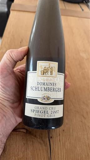 Alsasko Alsasko Grand Cru Grand Cru Domaine Domaines Schlumberger Spiegel 2007