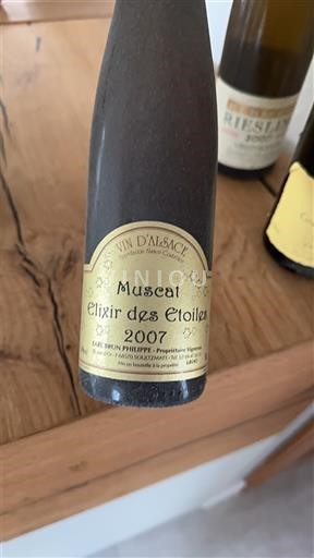 Alsacia No especificado EARL Blum Philippe Elixir des Etoiles 2007