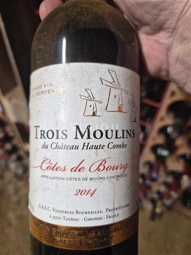 Bordeaux Côtes-de-bourg Château Haute Combe Trois Moulins 2014
